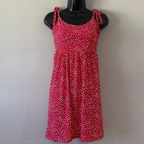 Lefties short strapped dress with polka dot like pattern Large - Picture 1 of 13